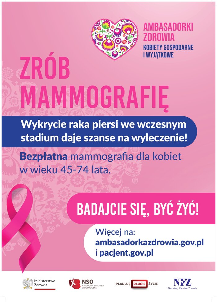plakat zrób mammografię