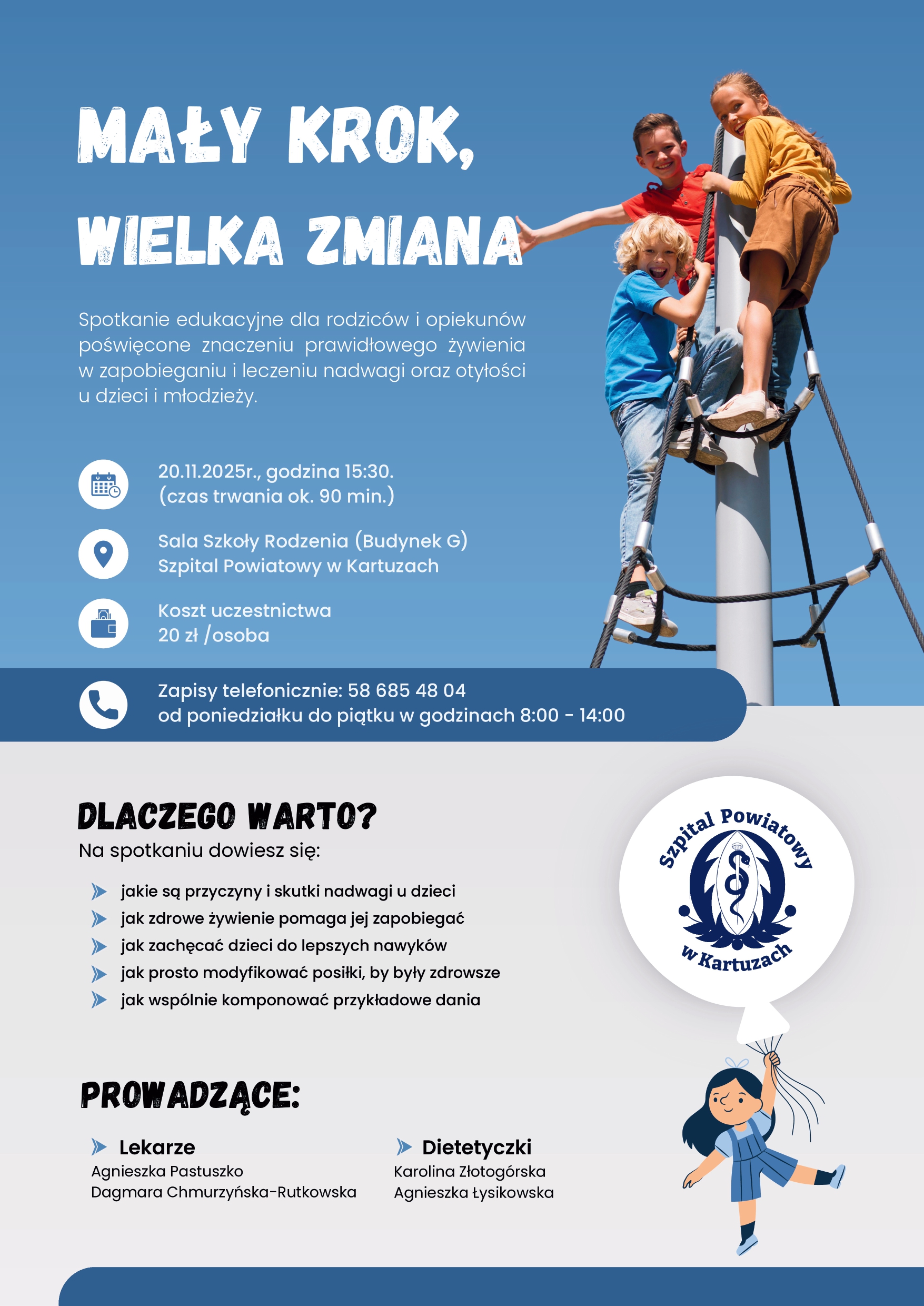 Zapraszamy na spotkanie edukacyjne poświęcone znaczeniu prawidłowego odżywiania dzieci i młodzieży